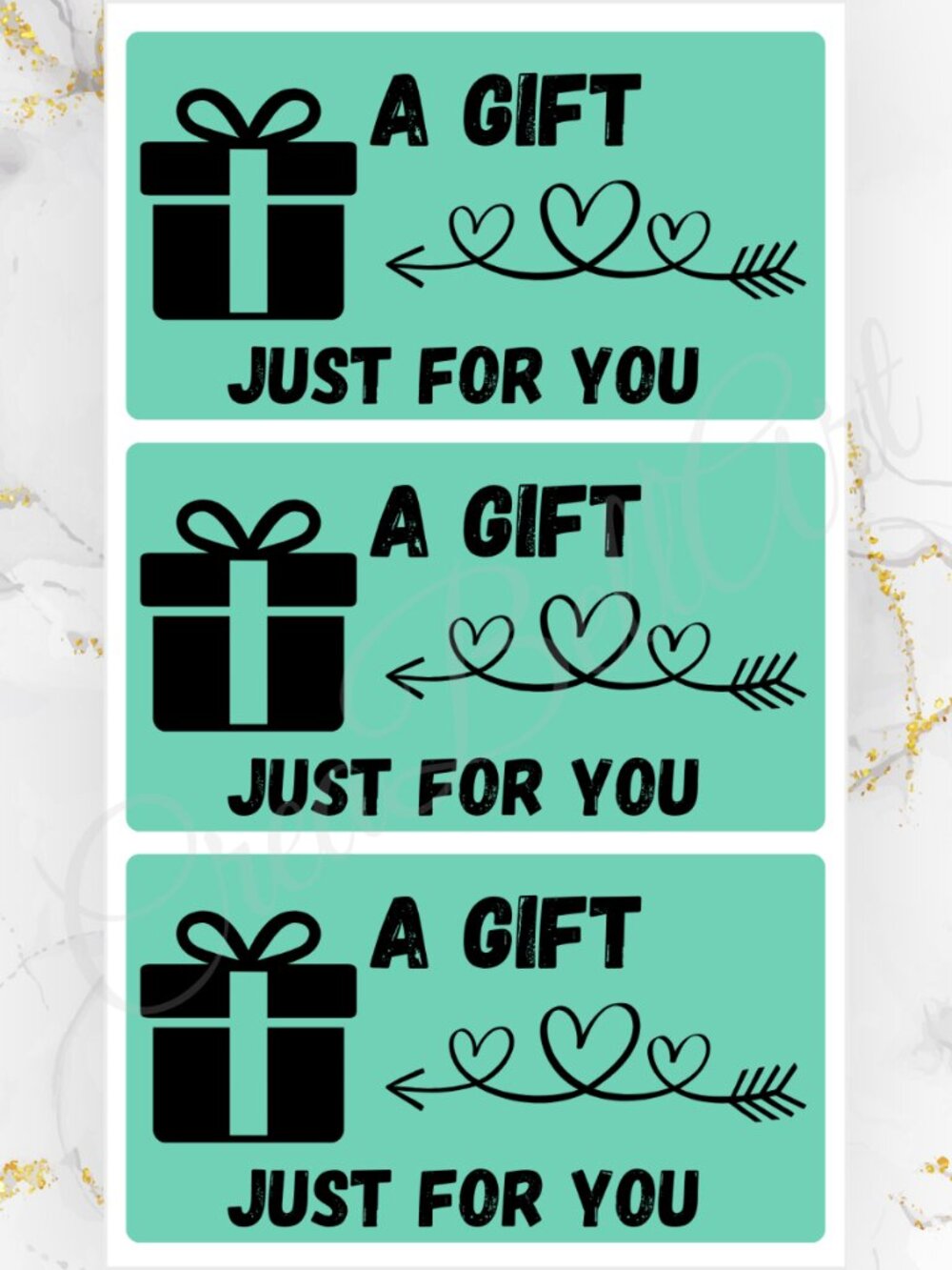 100 A Gift Just for you Stickers for Packaging | Small Business Labels